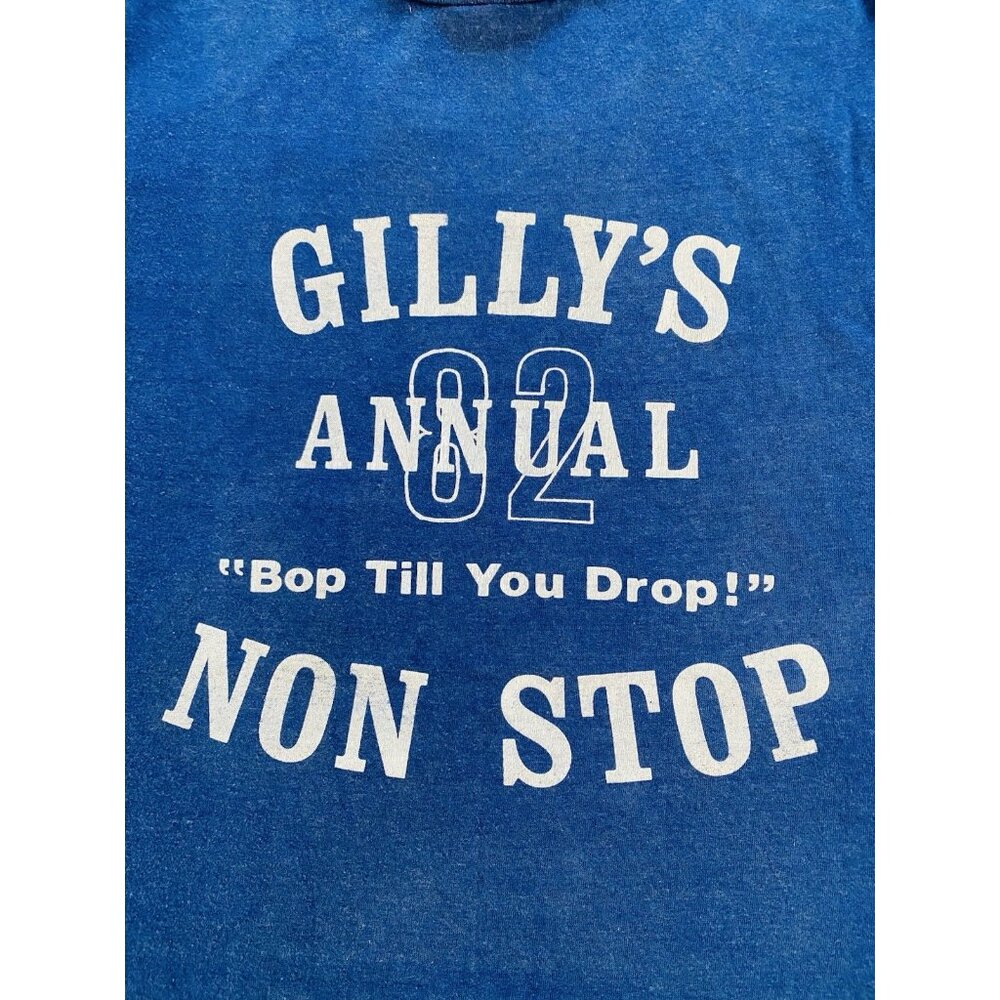 Vintage '82 Gilly's Annual Bop Till You Drop Non Stop T-shirt Size XS Hanes USA - Picture 6 of 8